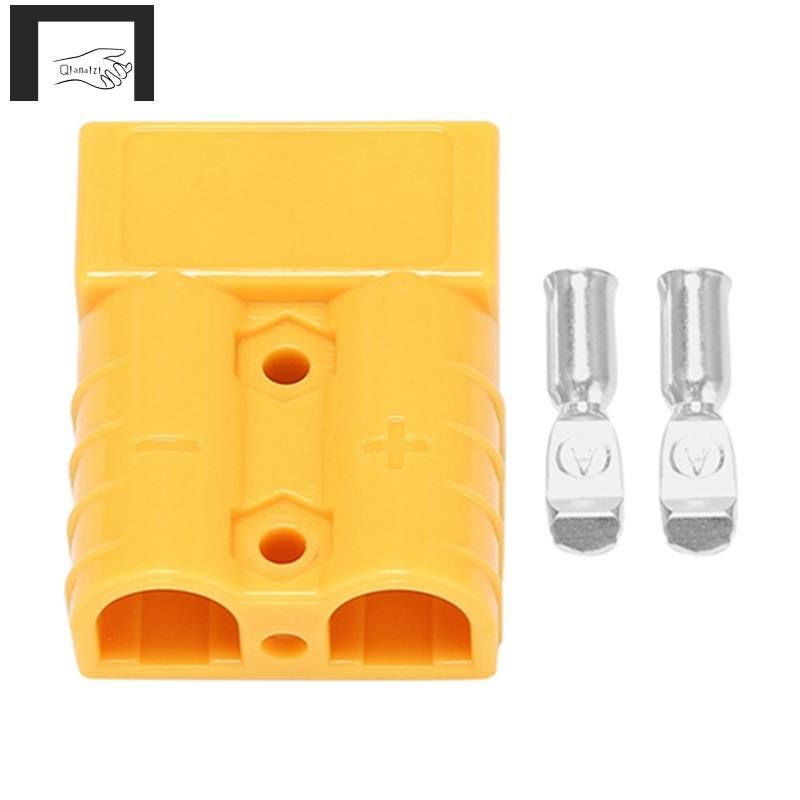 Danturfi 20-Pack DC Power Tool Connectors – 50A 12-24V 6AWG Double Pole, Copper Contacts, Crimp Or Solder, Gray