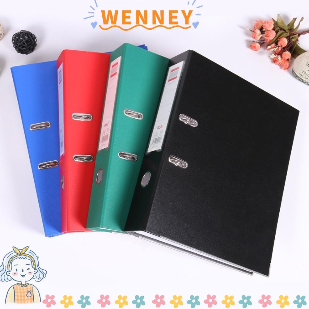 WENNEY Lever Arch File, 2 Ring Folder A4 Binder Folders, Portable High ...