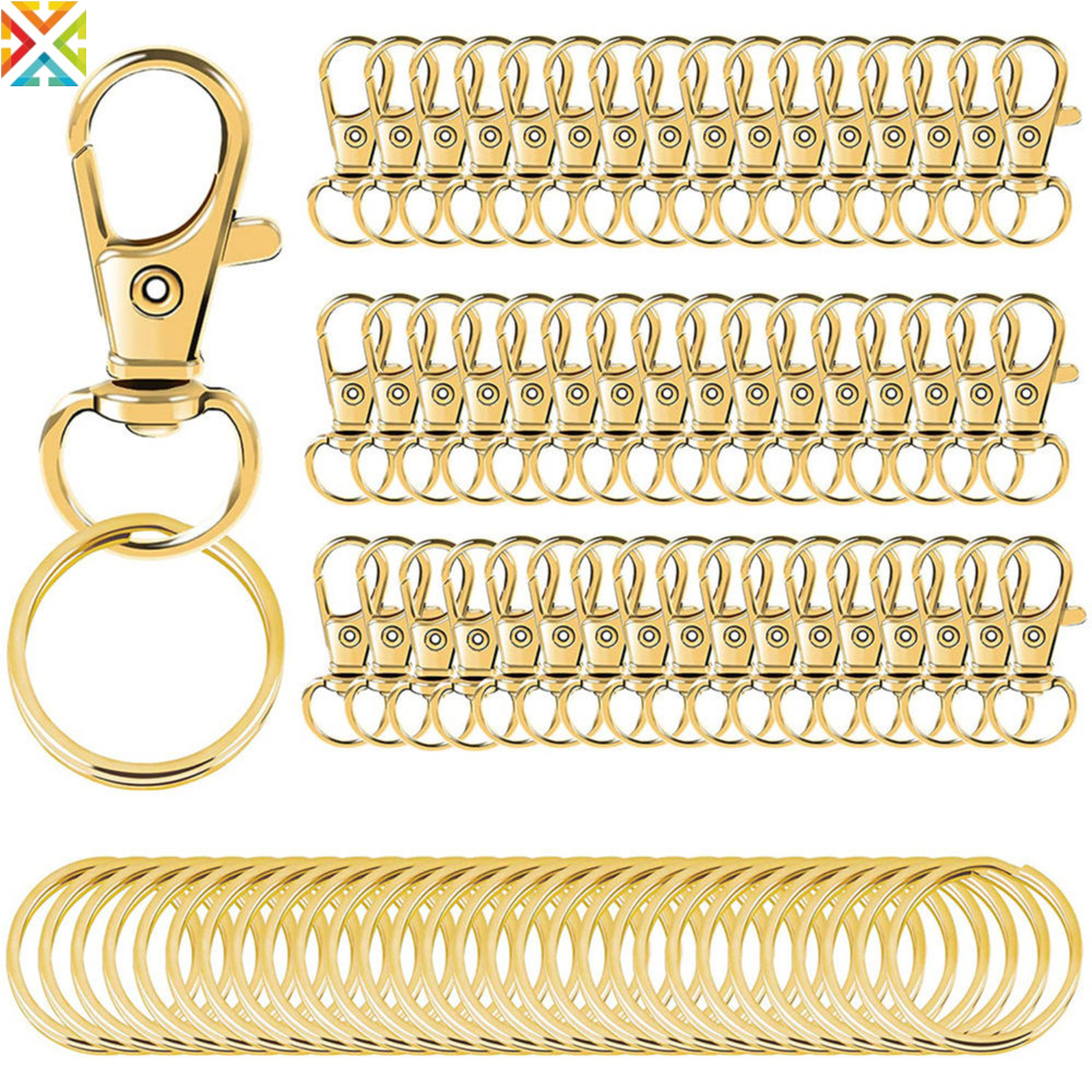 50/100PCS Key Chain Rotating Hook Lobster Key Pendant Backpack Pendant ...