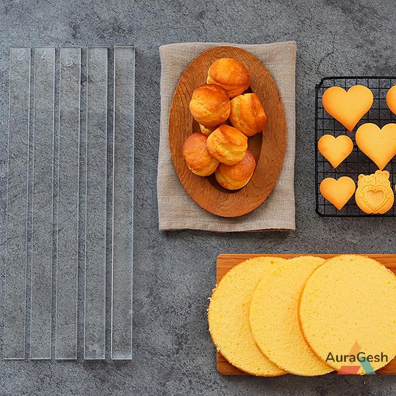 [AuraGesh] 2Pcs Acrylic Cookie Balance Ruler Biscuit Fondant Cake ...