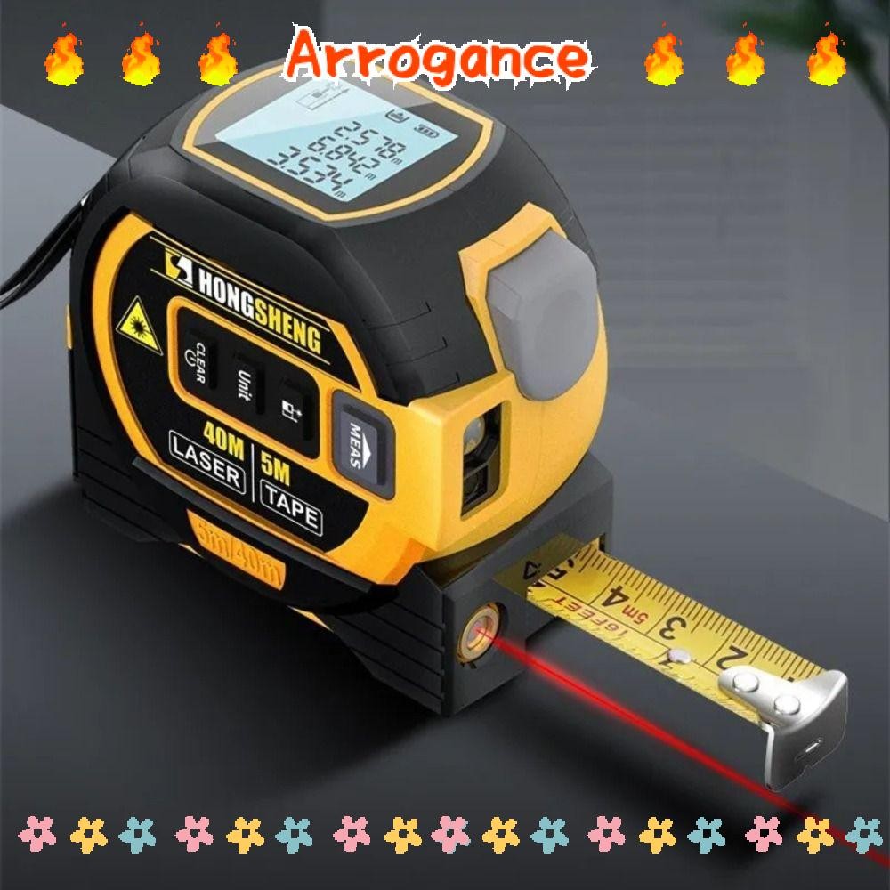 ARROGANCE Laser Measure Tape, Stainless Measure Digital LCD Digital ...