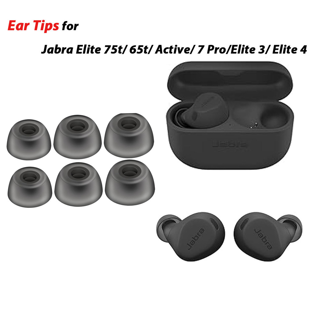 Wireless Earbuds Foam Tips For Jabra Elite Active 75t Replacement
