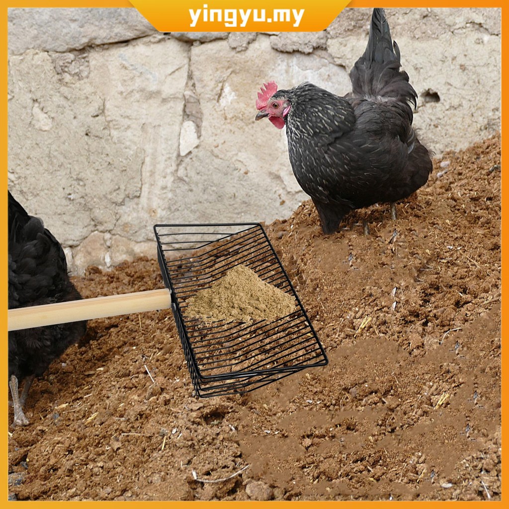 Metal Chicken Poop Scooper Adjustable Litter Scooper with Detachable ...