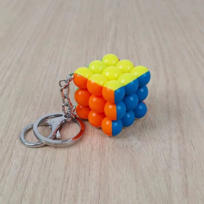 YJ Ball Cube 3x3 Keychain Speed Cube Decorative Magic Cube 35mm ...