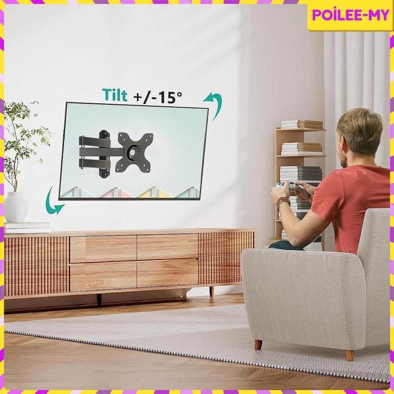 [PoileeMY] TV Wall Mount Bracket Rotation Practical for 13-32 inch ...