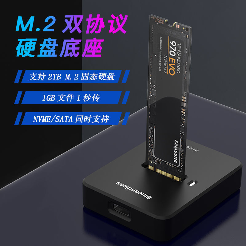 Hot Sale Lanshuo M.2 Hard Disk Box Base nvme/ngff to USB3.1 gen2 ...