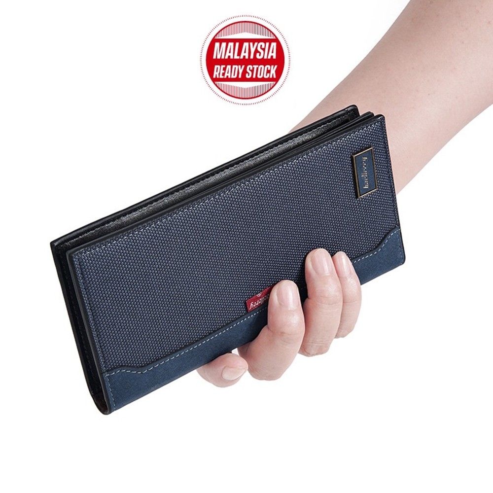 High Capacity Long Men Wallet Dompet Lelaki Panjang RFID Protect ...