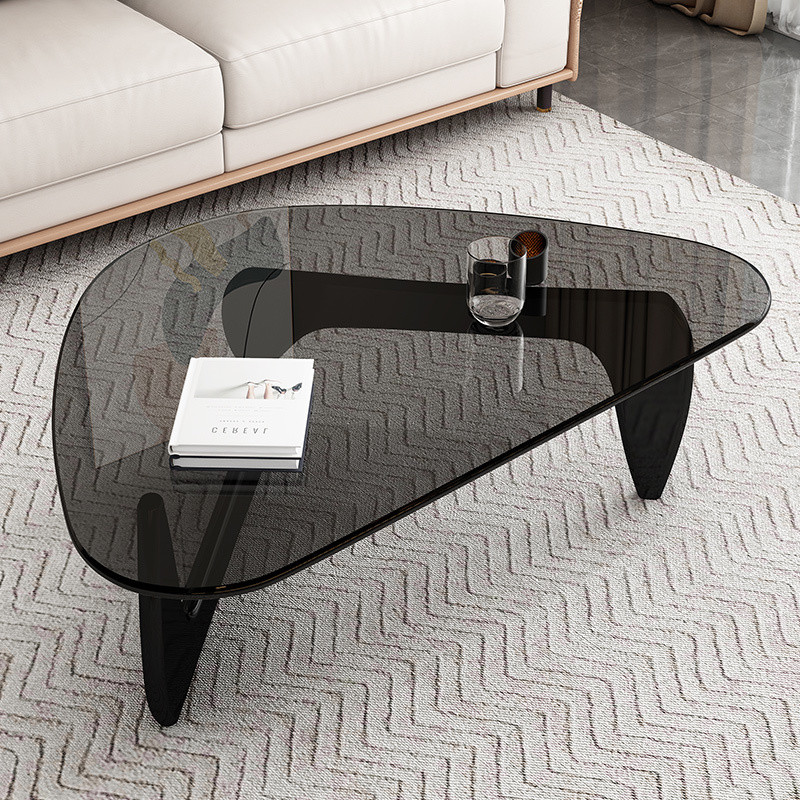 Snapshot of S-Curve Coffee Table With Glass Top For High-End Apartment Living