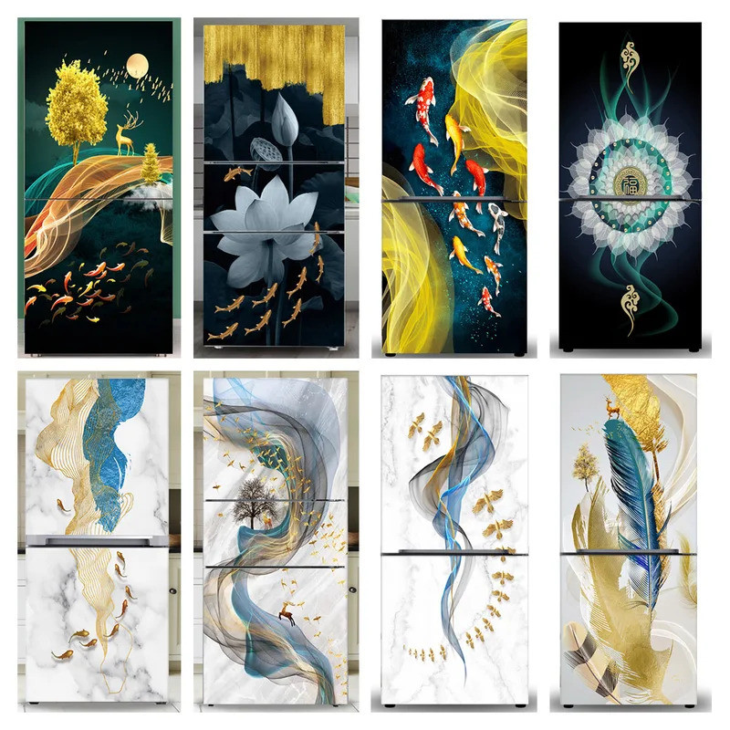 Custom refrigerator sticker Refrigerator sticker Door cover ...