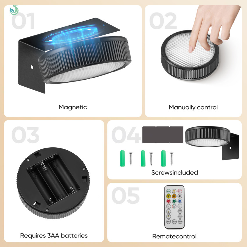 Wall drawing light 丨 Remote control 24 color spotlight 丨 No ...