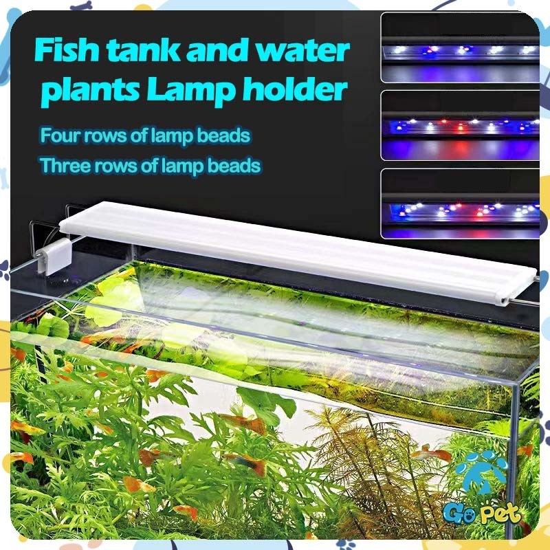 20-90CM Aquarium Light LED 3 Modes Aquarium Lamp LED Tricolor Fish Tank ...