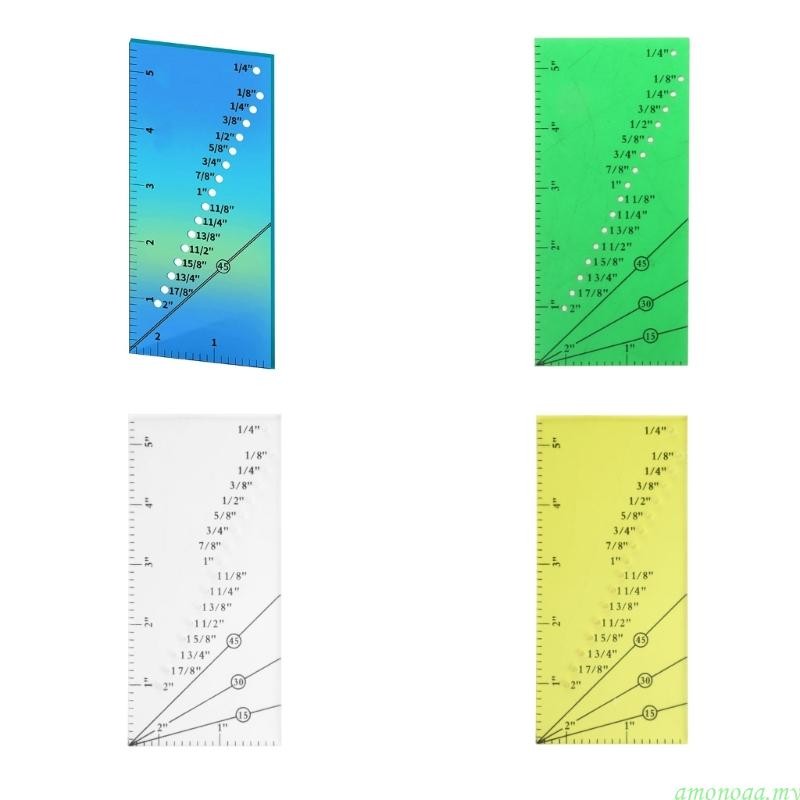 amonoqa Quilting Ruler Quilling Tool Quilting Seam Guide Ruler Sew Seam ...