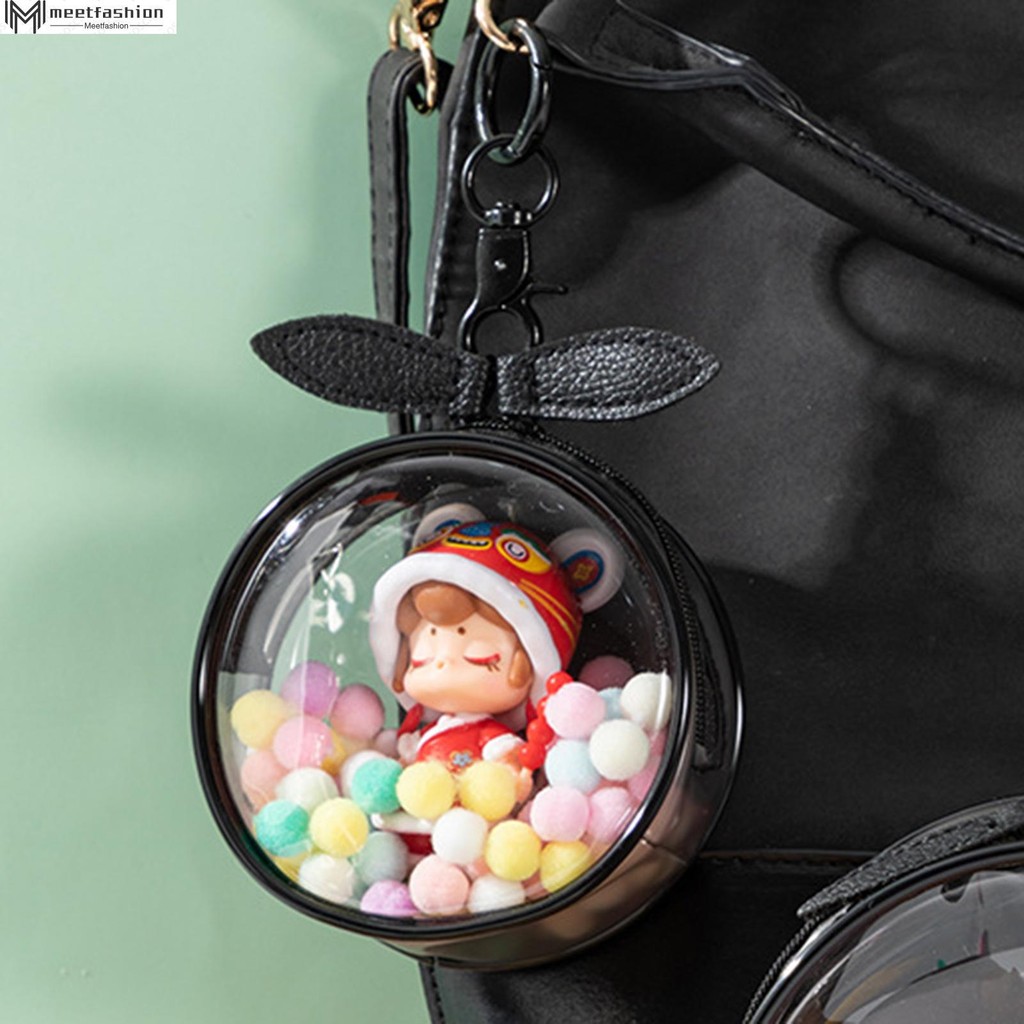 Clear Figure Doll Display Bag Round PVC Transparent Doll Case | Shopee ...