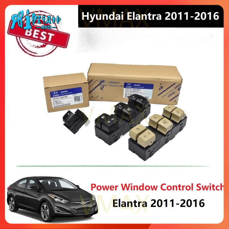 NEW For Hyundai Elantra Power Window Master Switch Front Left 93570