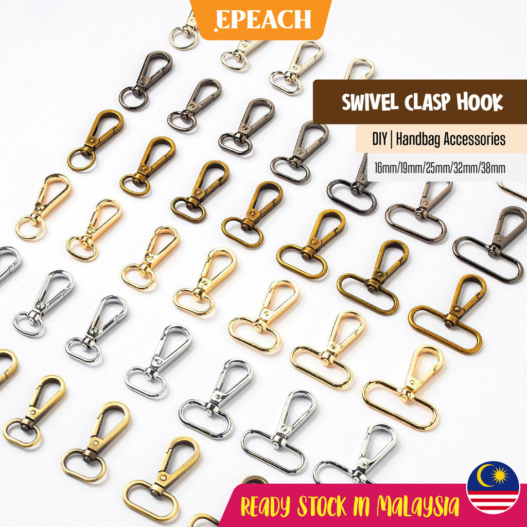 epeach 1Pc Swivel Clasp Hook Carabiner Spring Hooks Alloy Handbag ...