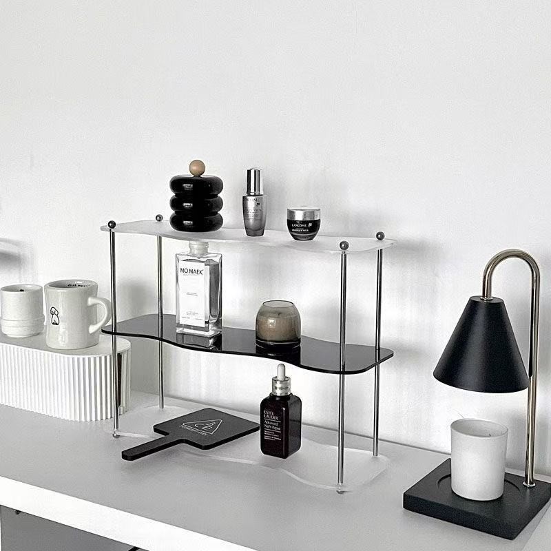 Perfume Storage Rack 2/3Layers Acrylic Desktop Shelf Display Rack Water ...