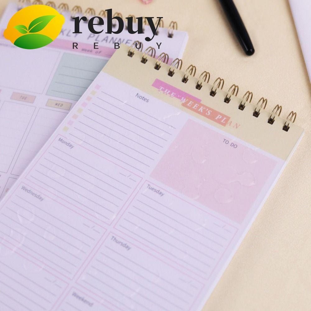 REBUY 2025 Planner Notebook, Weekly Plan Daily Planner Reminder A5 ...