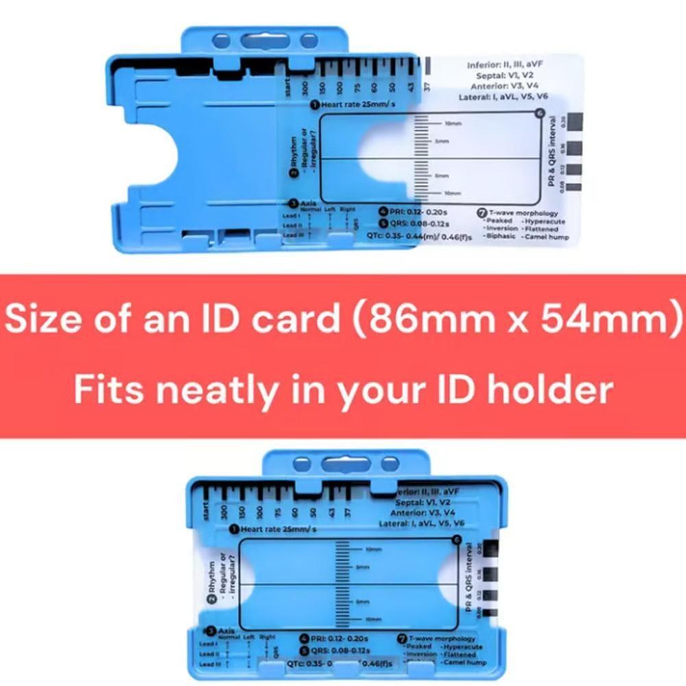 ECG 7 Step Ruler Portable Measuring Ruler Assessment Tool For Ecg ...