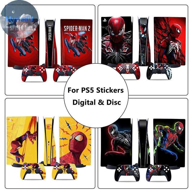 MyriadU Vinyl Cover Skins For Playstation 5 Console Superhero Skin ...