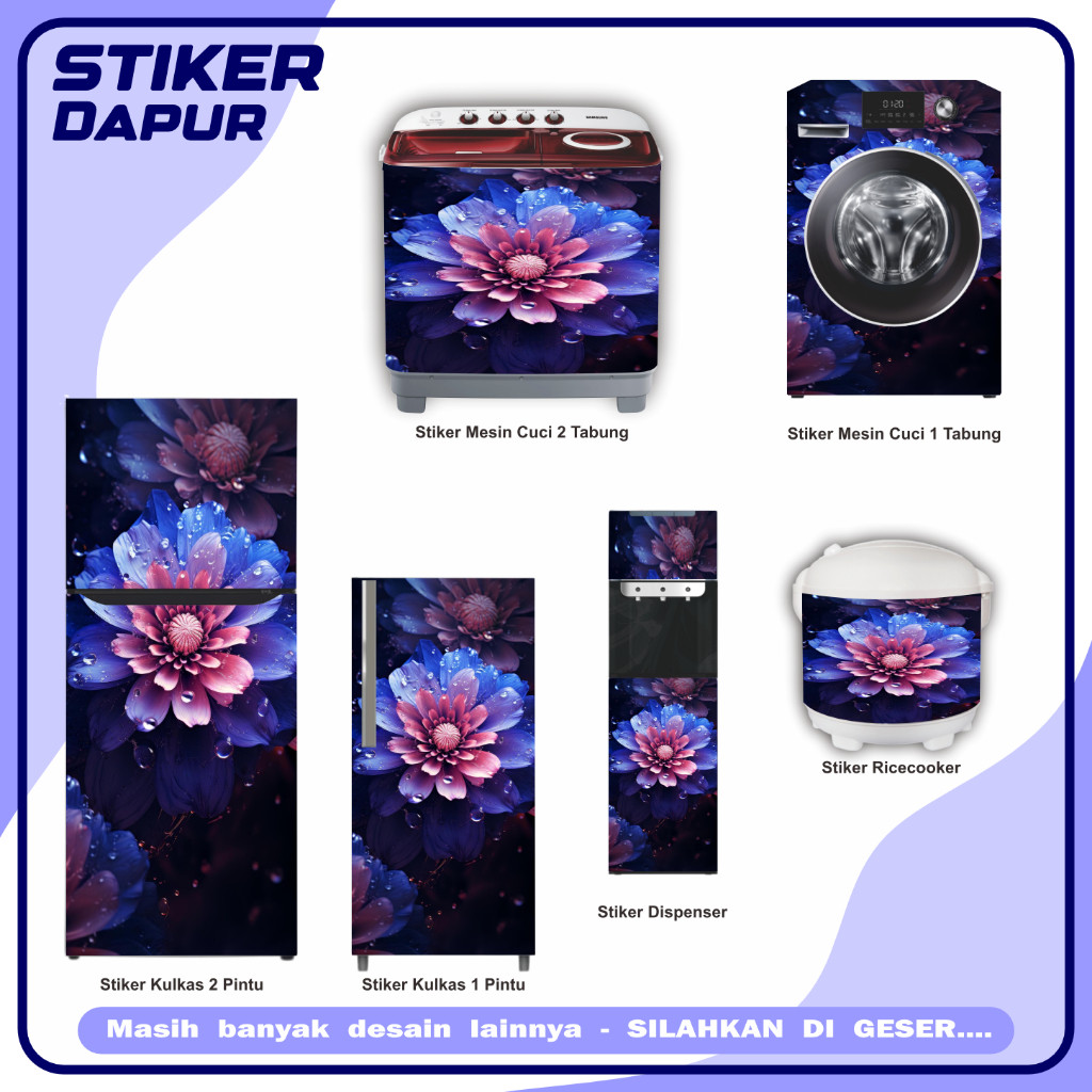 MESIN Refrigerator, AC, Washing Machine, Dispenser Sticker with Many ...