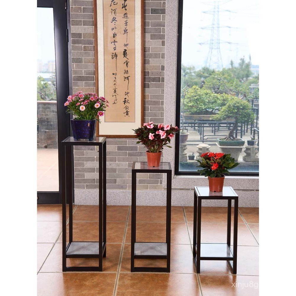 Aluminum Alloy Flower Rack Flower Table Living Room Chinese Antique ...