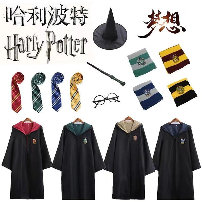 Single Harry Potter Magic Robe Wizard Robe Hermione cosplay Clothes ...