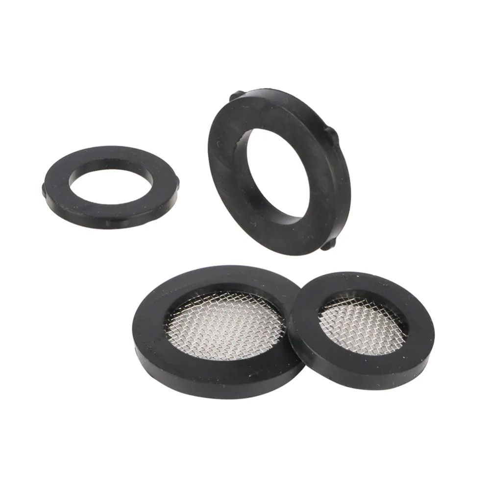 10Pcs Rubber Flat Gasket 40 Mesh Filter Faucet Seal Washer 1/2
