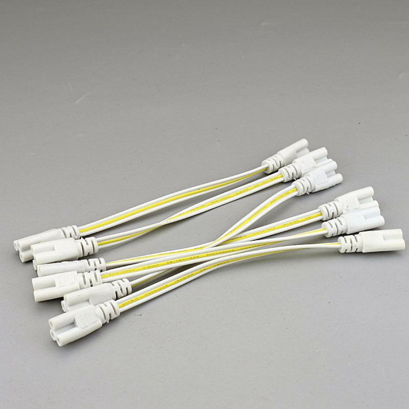 10PCS 20/30/50/100CM T5 T8 Tube 3 Pin Sockets Connector Cable For ...