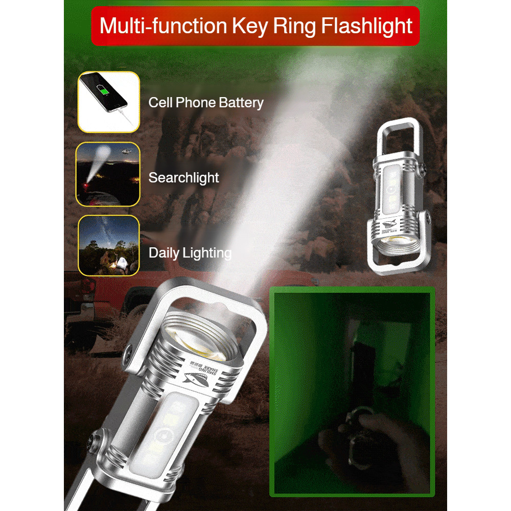 Portable Keychain Carry Light Pocket Floodlight Multifunctional ...