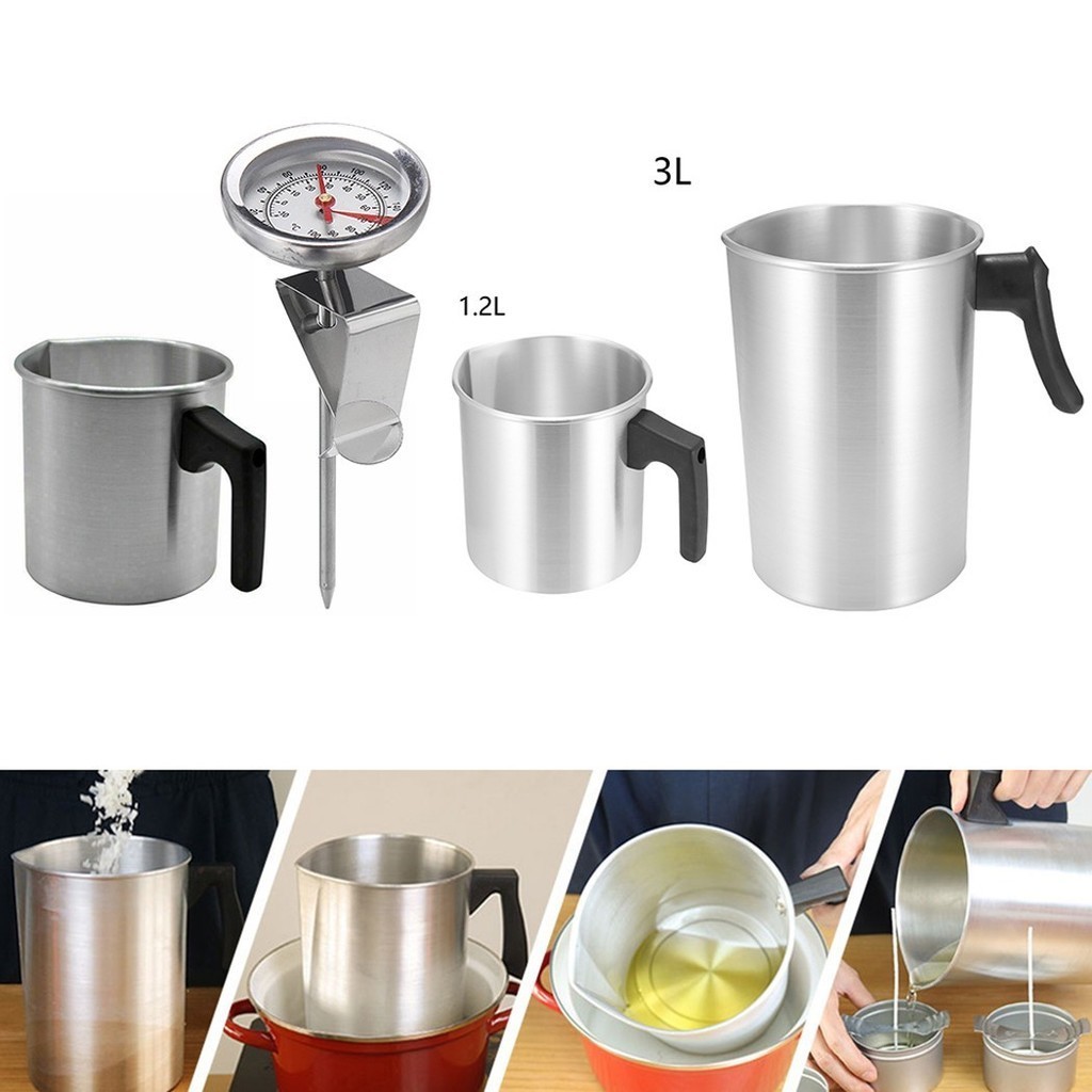 (BABYCITY-MY) Aluminium Pouring Pot Candle For MAKing Wax Melting Jug ...