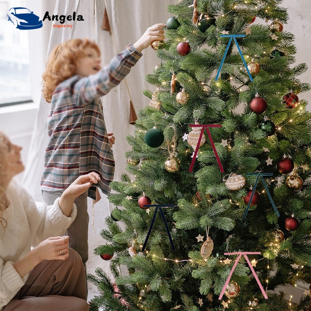 Angela.my ️ 24 Pcs Red Velvet Christmas Tree Bows Door Garland Decor ...
