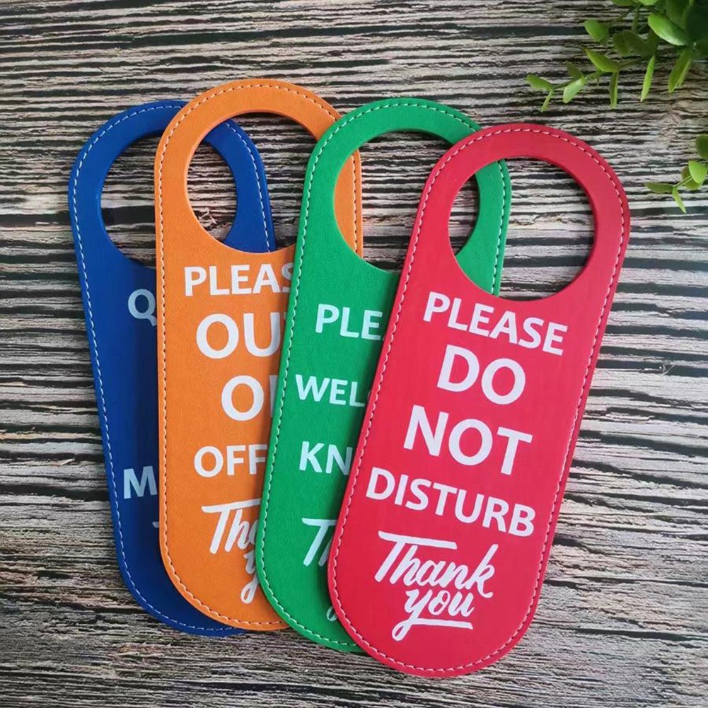 ⭐ BIG DISCOUNTS⭐ Door Hanger Tags PU Leather Cleaning Label Do Not ...