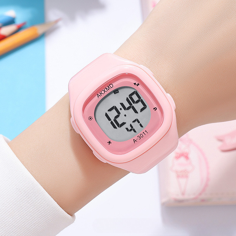 Children's electronic watch, simple and fashionable student sports ...