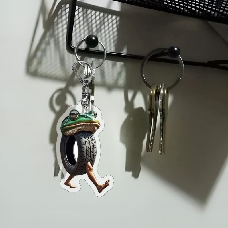 Porte-clés Figurine Tung Tung Tung Sahur - Inspiré Du Mème, En Silicone, Déco Fun Et Cadeau