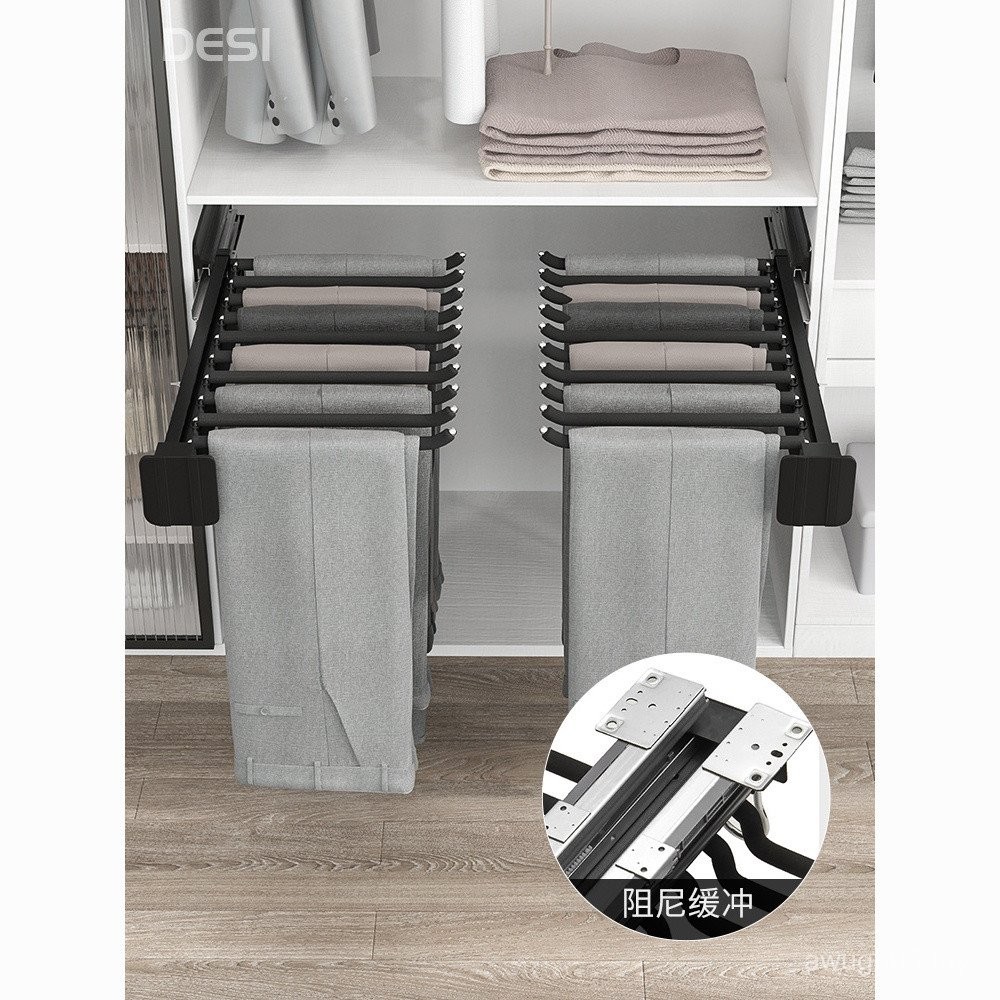 DESI Top-Mounted Wardrobe Built-In Retractable Slide Rail Pull-Out ...