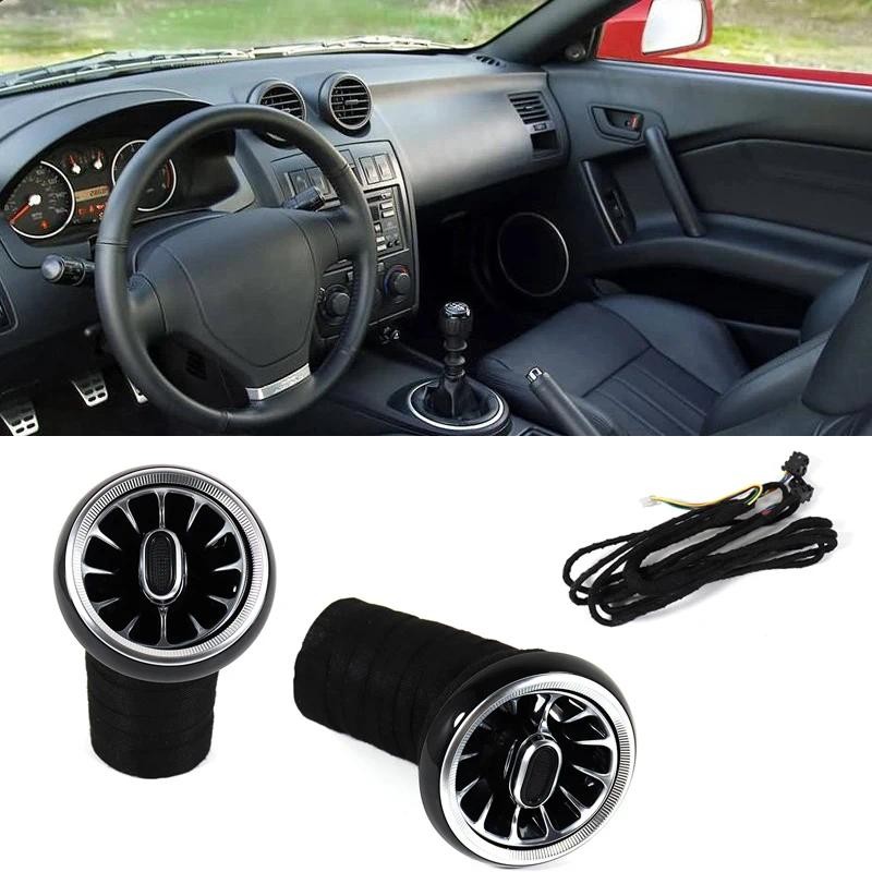 Car Accessories Front Dashboard AC Air Condition LED Turbo Vent Outlet ...
