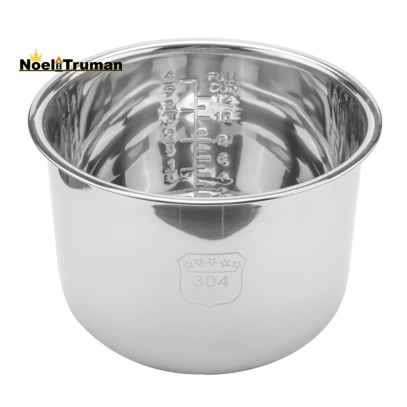 6L Pressure Cooker Inner Pot Rice Pressure Cooker Liner Stainless Steel ...