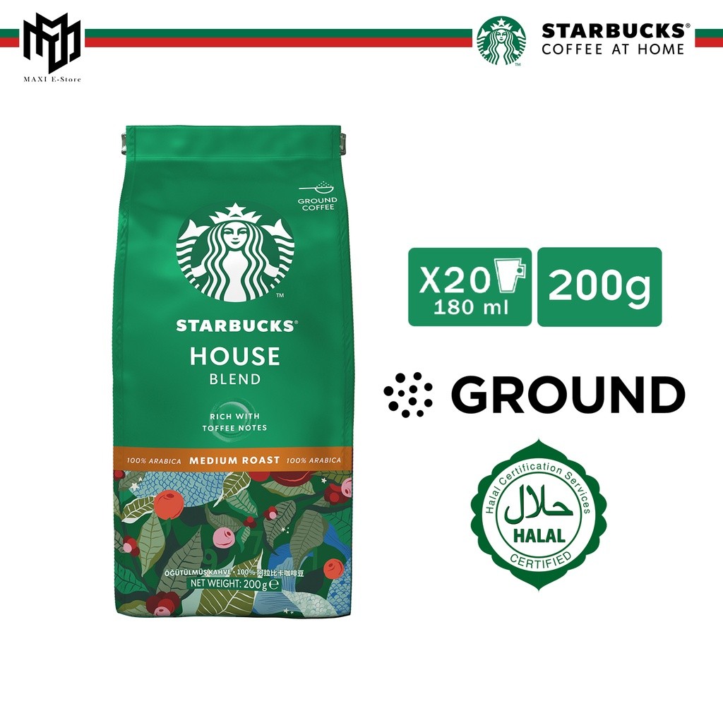 Starbucks House Blend Medium Roast Ground Coffee (200 g) | Shopee Malaysia