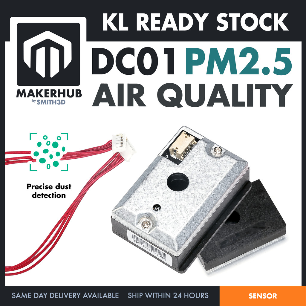 PM2.5 Air Quality Sensor Module Digital Dust Detector DC01 | Shopee ...