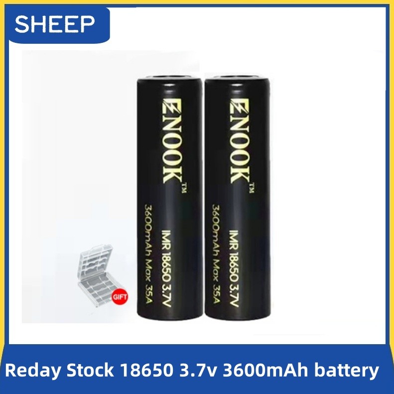 Enook lithium ion18650 3600mAh 35A 3.7v Rechargeable battery battery ...