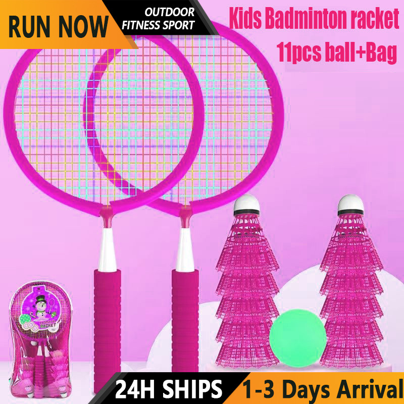 2in1 Tennis Badminton Racket Shuttlecock Original 2-12 Year-old Kids ...