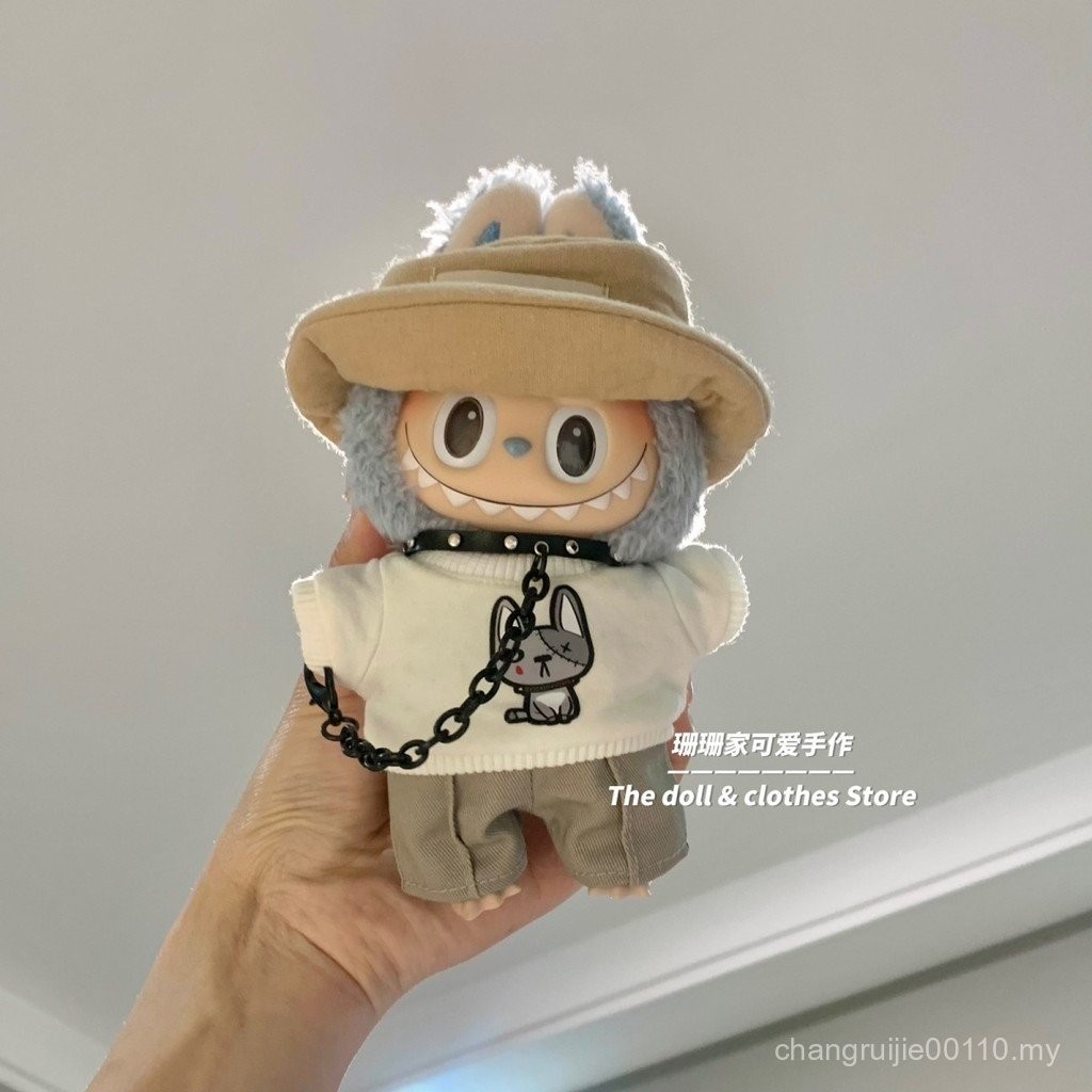 Shanshan Original 17cm labubu labubu Pendant Mystery Box Clothes Vinyl ...