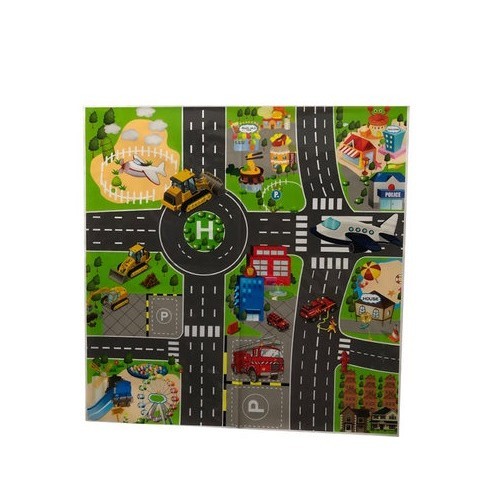 Peta Mainan Kereta Deko Car View Car Map Peta Kereta City Map Play Road ...