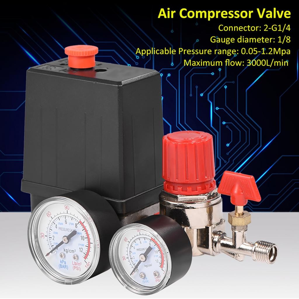 Yohooo Portable Small Air Compressor Pressure Switch Control Valve ...