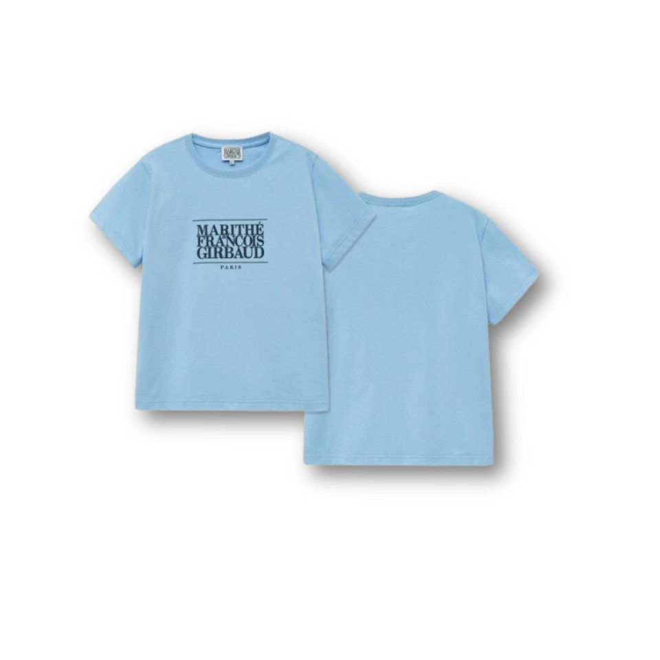 ★Marithe + Francois Girbaud★ W REGULAR LOGO TEE blue MFG45 CLASSIC LOGO TEE navy - MARITHE FRANCOIS GIRBAUD
