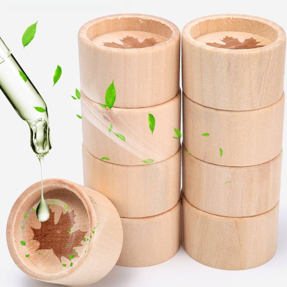 Slowly Volatile Wooden Essential Oil Aromatherapy Diffuser Maple Leaf ...