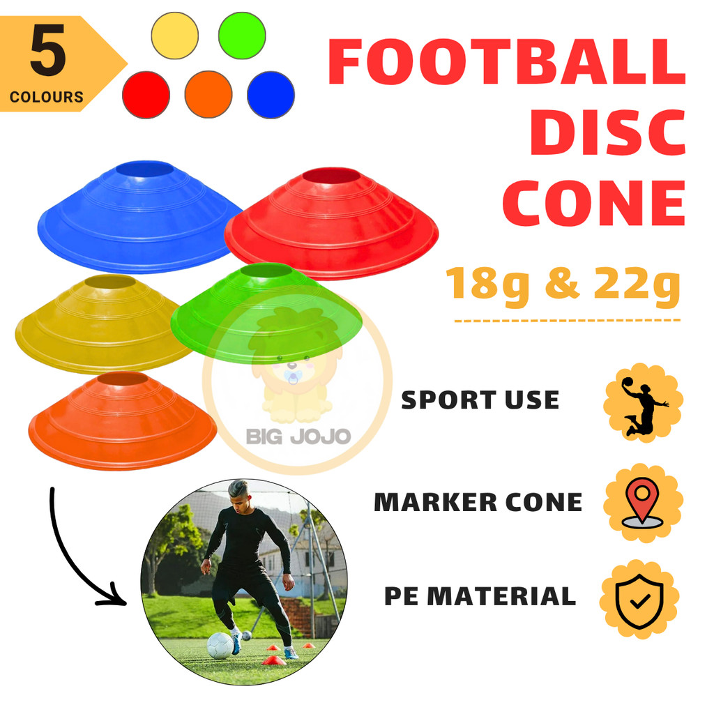 Kon bola sepak 1pcs football training cone soccer disc cone sport cone ...