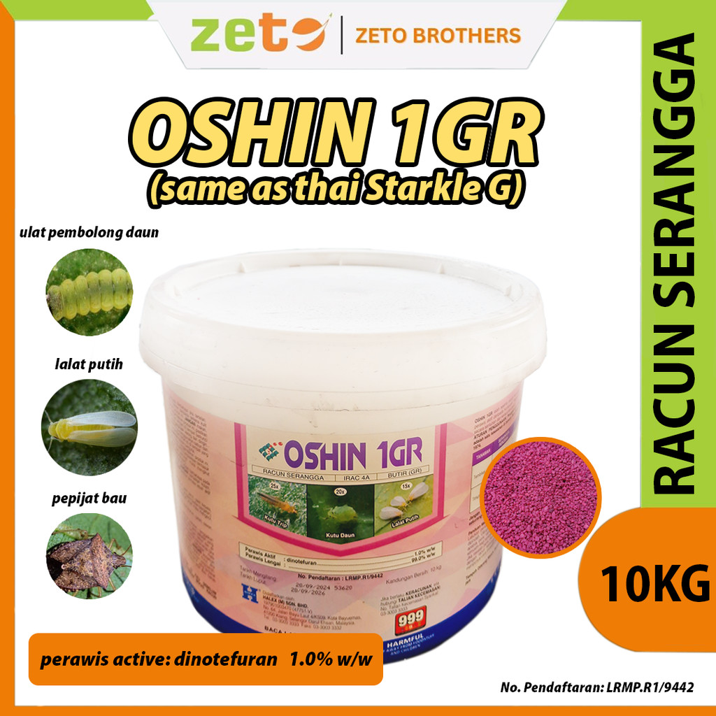 Oshin 1gr 10Kg Racun Serangga Dinotefuran 1% koya aphids afid daun ...