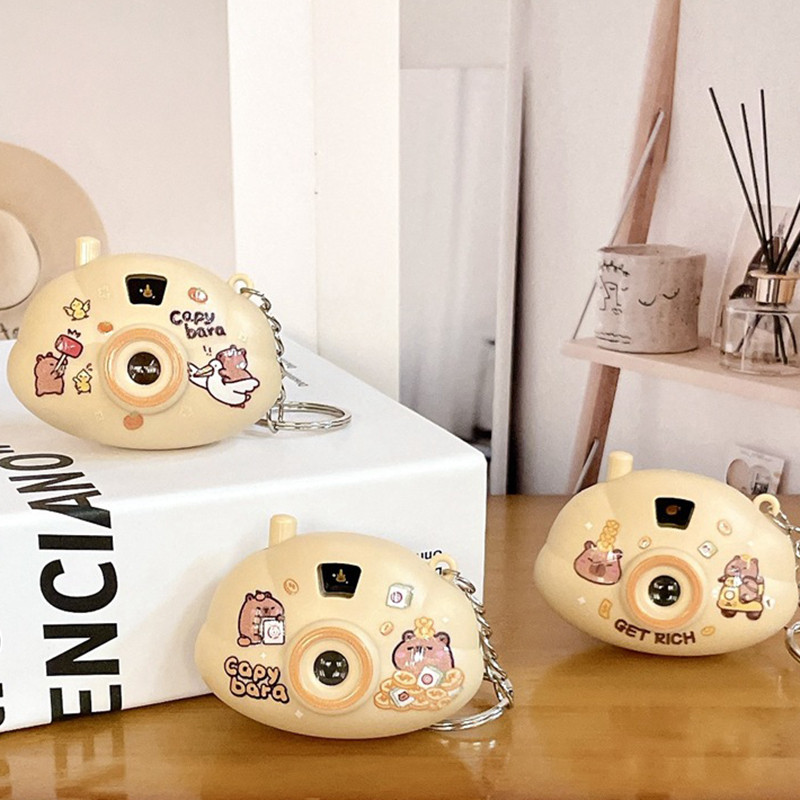 Capibala Camera Keychain Slideshow Light Projector Cute Capybara Toy ...