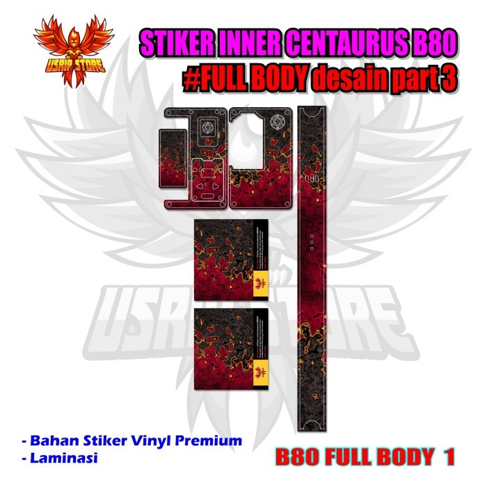 GARSKIN INNER CENTAURUS B80 FULL BODY STICKER INNER B80 FULL BODY ...